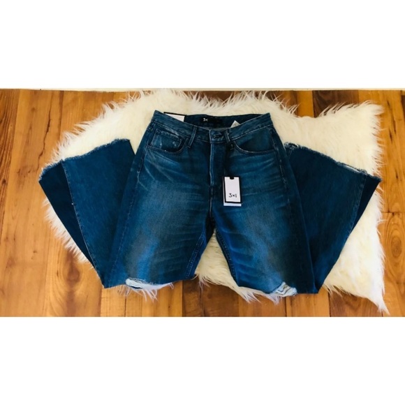 3x1 Jeans Higher Ground Gusset Crop Denim Vasto 26 - Picture 2 of 7